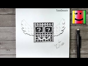 Comment dessiner un Lucky Block secret (Steal a Brainrot) au crayon de papier | Tutoriel pas à pas
