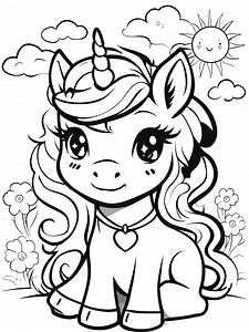 5 Page Unicorn Colouring Sheets - Digital Download - Etsy