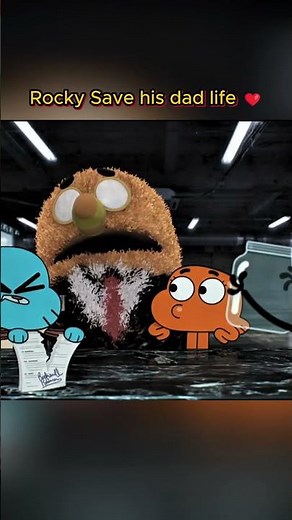 Rocky Save his dad life ❤️#gumball #shorts