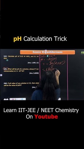 Find pH in Seconds! 🔥 log Trick | Ionic Equilibrium | Class 11 Chemistry | JEE NEET