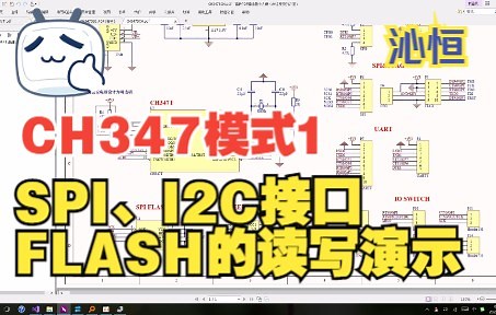 CH347模式1-SPI-I2C接口FLASH的读写