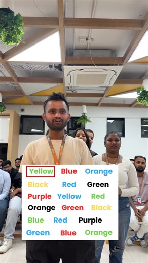 Intent Amplify on Instagram: "Say the color, not the word🤪 . . . . . . . #reels #corporatelife #fyp #viralreels #funfriday [ Fun Friday game, Games, Office Fun, Corporate games, office life, Sticky notes games, Indoor games, Office Games, funny, fun games, challenge games, activity, fun activity games]"
