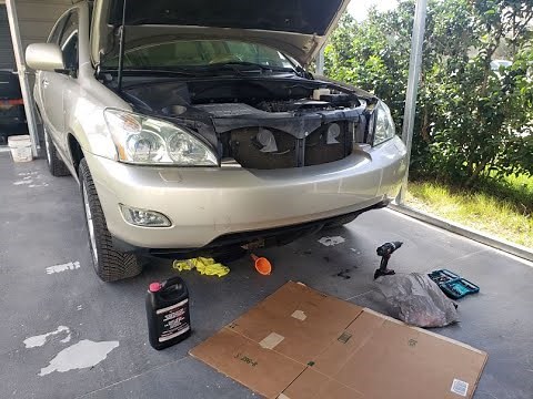 2008 RX350 radiator drain and fill
