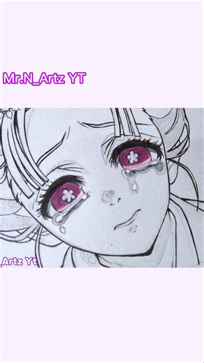 Coloring Eyes 😍👀 ( Speed Drawing ) Koyuki #fyp #メイキング #anime #demonslayer #shorts #アニメ #tutorial