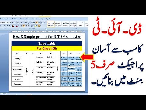 DIT project banane ka tariqa | DIT 2nd semester project