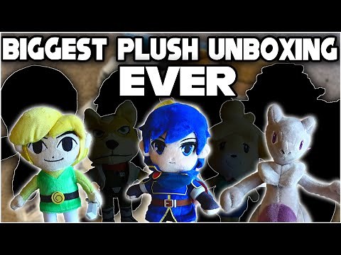 BIGGEST PLUSH UNBOXING EVER | Animal Crossing, Zelda, Fire Emblem, Sonic, Pokémon