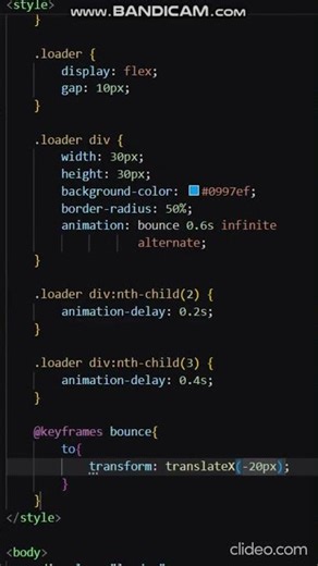 HTML5 and CSS3 loading animation #cssanimation #webdesign #shortreels