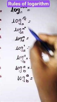 logarithm rules#maths #10thclass #mathstricks #mathematics #logarithm #learning #easy #education