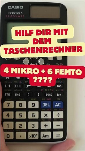 Einheitenpräfixe mit Casio fx991 DE X und Casio fx85DE X | Einheiten umrechnen #taschenrechner