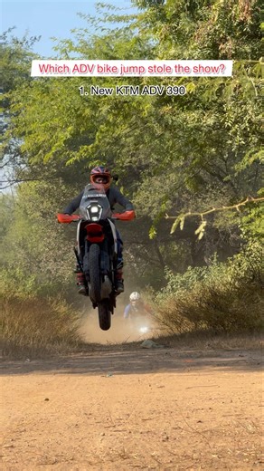 Adventure bike jumps new KTM adv 390 vs BMW 310 GS vs old KTM adv 390 #bmw310gs #ktmadventure390