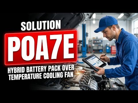 How To Fix P0A7E OBD II Error Code - Hybrid Battery Pack Over Temperature Cooling Fan