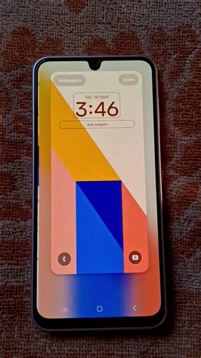 Samsung UI lock screen clock Bold style ❤️#shorts