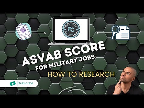 Researching ASVAB score for different military jobs