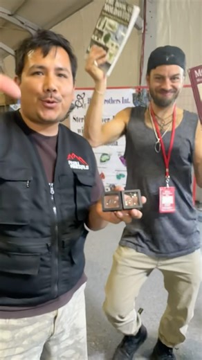 #Moldavite at the Kino Gem Show 2026. Meeting Ray Erickson,trusted supplier. Contact (517) 505-0867.