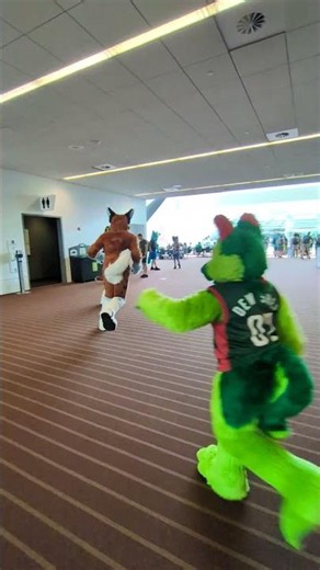 Dew Shep and Mikeh Dog Chasing Mosfet at Anthrocon 2025