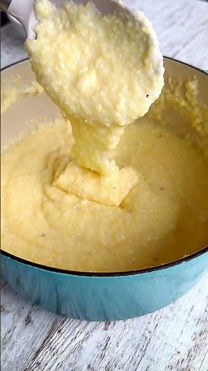 Creamy Polenta With Meatballs