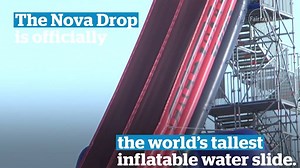 16K views · 186 reactions | It's official: the Guinness World Records says The Nova Drop at Xscape at the City is now the world’s tallest inflatable water slide. | WAtoday.com.au | Facebook