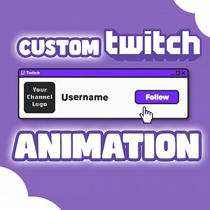 Custom Twitch Follow Alert Animation: Personalized Stream Graphics - Etsy
