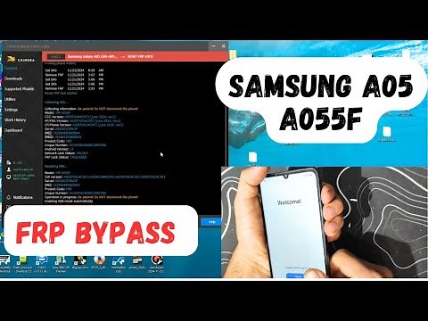 Samsung A05 A055F frp bypass by chimera tools