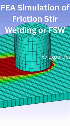 FEA Simulation of Friction Stir Welding FSW | ANSYS #coupled #field #transient