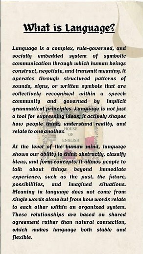 What is Language