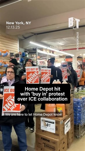 BreakThrough News | Activists in New York City Saturday staged a “buy-in” demonstration at Home Depot where they bought 99 cent ice scrapers to return them en... | Instagram