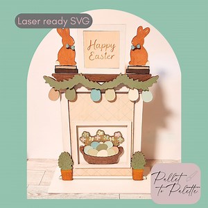 Evergreen Mantle Easter Add on Set | Laser Ready SVG File | Interchangeable Fireplace Decor (digital Download) - Etsy Australia