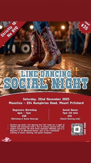 33 reactions | Looking forward to this night. Urban Country Line Dancing & Line Dance Sydney joining together for a great night of dancing at Mounties. Requests and Playlist full club facilites available Booking only at https://checkout.square.site/merchant/MLTQ0TZRMNJ6Z/checkout/ONBN5BGYPIRSUG7CBAZOXI3D?fbclid=PAdGRleANRESpleHRuA2FlbQIxMQABpz6_NwbuCF0TZSd1avnPZvNDZbVY310qyQke-rrTBQC_Sy54d843t2FyLE2n_aem_OWcCRsLADXv0TxvedQsyRwk | Joshua Talbot | Facebook