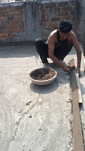 Roof Plastering Techniques: How to Get a Perfect Finish! 🏗️#construction #shorts #roof #slap #tips