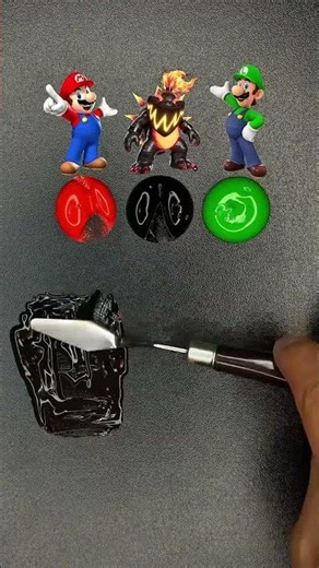 Super Mario Galaxy Paint Mixing Challenge 🎨 | Satisfying Color Mix