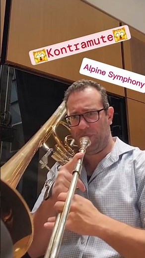 A little Alpine 🏔️ on the Morningstar Contrabass Trombone Straight (👉with handle of course! 🤩).