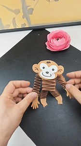 85K views · 999 reactions | You can make a cute little monkey in just a few steps. Try it now #parentchildcraft #childrenscraft #handicraft #letsplayhandicraft #interestingchildrenshandicrafts | paper craft ideas | Facebook