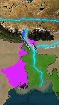 Teesta River: India-Bangladesh #shorts #shortsfeed #geography #river #teestariver #india #facts