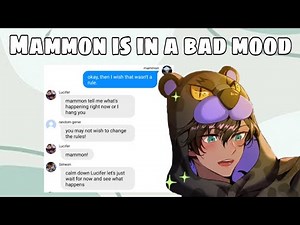 Obey me text: Mammon is in a bad mood