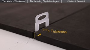 Tile Leveling System Clips 1/8 Inch (3mm) 500Pcs Tile Spacers Leveling Clips Tile Leveler Tools for Professional Floor Wall Ceramic Tile Stone Installation