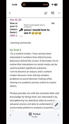 Insights on Purdue Supplemental Essays