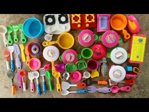 Diy unboxing kitchen Set l kitchen plastic set | mini cooking Kitchen set | Mini set | Unboxing | 07