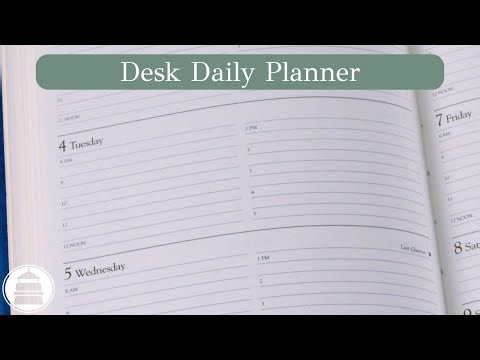 Desk Daily Planner | Gallery Leather Planner