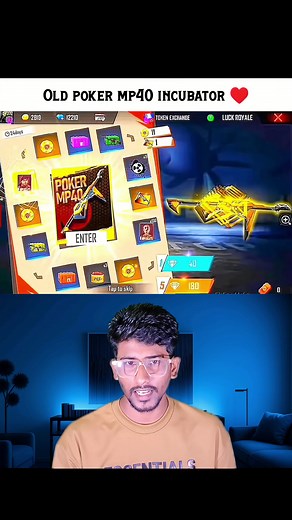 Poker MP40 🥹💔 #FreeFire #freefiremax #gaming | Zahid FF