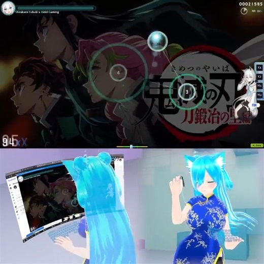 1.7K views · 101 reactions | Kizuna no Kiseki - MAN WITH A MISSION x milet(Demon Slayer Opening) PS: My 2 key mini keyboard is broken so im using RX mod(aim only) | Aidel Channel | Facebook