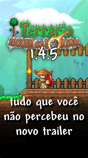 Tudo que VOCÊ PERDEU no novo trailer do Terraria 1.4.5 #terraria #shorts