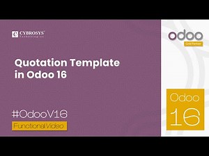 Quotation Template in Odoo 16 Sales | Odoo 16 Enterprise Edition