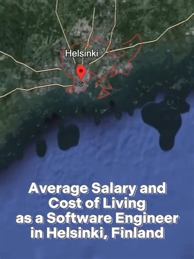 Average Salary and Cost of Living as a Software Engineer in Helsinki, Finland in 2024. #costofliving #life #cost #price #salary #salarytransparency #softwareengineer #finland #averagesalary #helsinki #trending #fyp #filandia #helsinquia #custodevida #salario #carreira #europeconnectedbytalents #ect