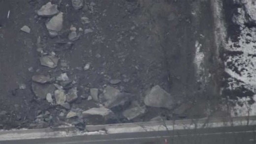 Rock slide causes traffic restrictions on Route 28