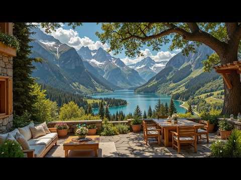 Tranquil Mountain Lake Jazz - Peaceful Piano Jazz Music & Nature Ambience For Work, Study & Reading