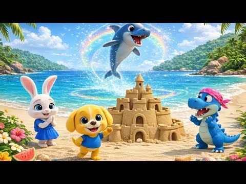 White Rabbit’s Sandcastle vs Dino’s Splashes! cartoon