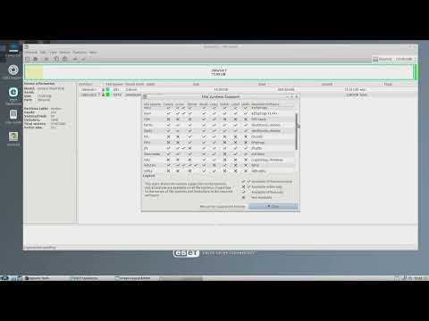 IBM PC - GParted 0.30.0 - ESET SysRescue Live-CD on Toshiba QOSMIO X70-A-12X