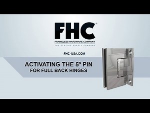 FHC Full Back Plate Hinges: Activating the 5 Degree Pin