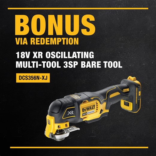 29 reactions | DEWALT ONSITE OFFERS Redeem a BONUS 18V XR Brushless...