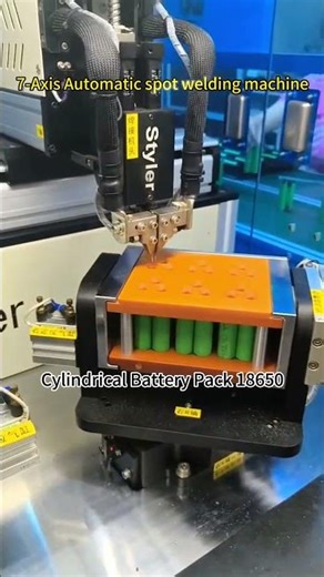 7 Axis Automatic Spot Welding Machine for Lithium Battery PACK Welding